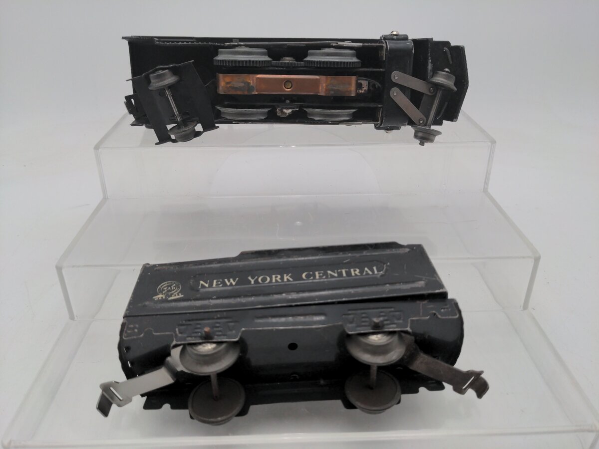 Marx 999 Vintage O New York Central 2-4-2 Steam Locomotive with Tender VG