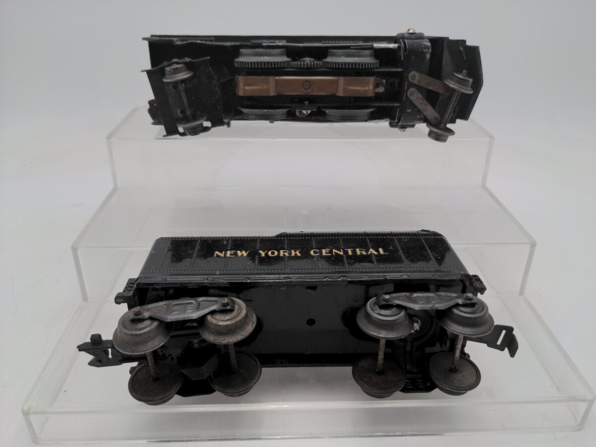 Marx 999 Vintage O New York Central 2-4-2 Steam Locomotive with Tender VG