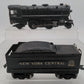 Marx 999 Vintage O New York Central 2-4-2 Steam Locomotive with Tender VG