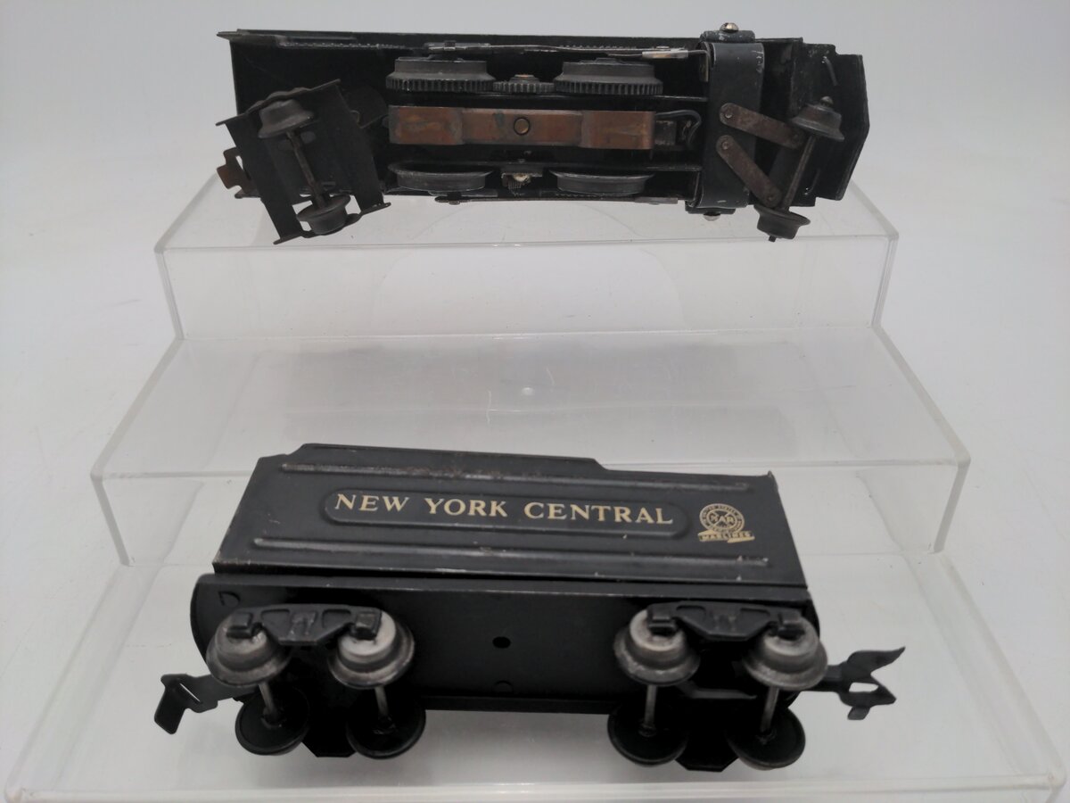 Marx 999 Vintage O New York Central 2-4-2 Steam Locomotive with Tender VG