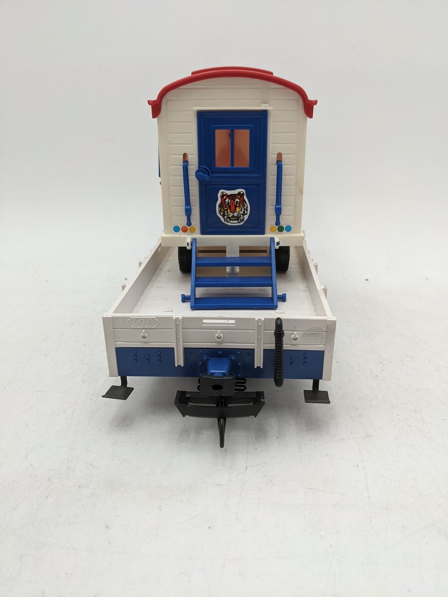 LGB 4037 G Scale Circus Flatcar with Cassa Trailer EX/Box