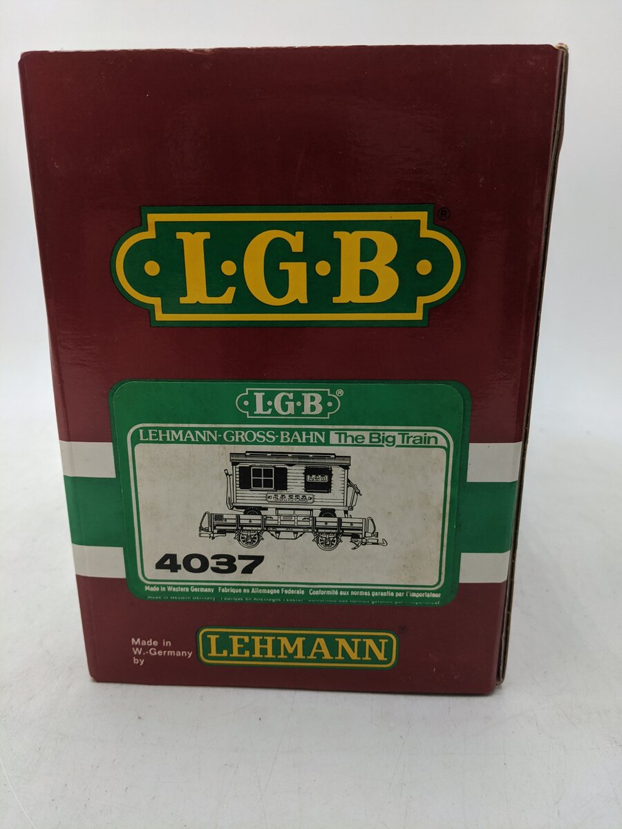 LGB 4037 G Scale Circus Flatcar with Cassa Trailer EX/Box