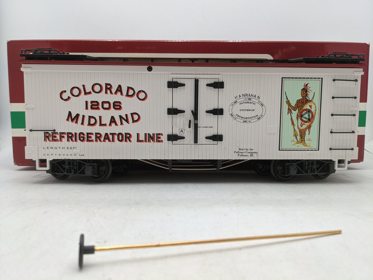 LGB 4072-P01 G Colorado & Midland Reefer Car #1206 EX/Box