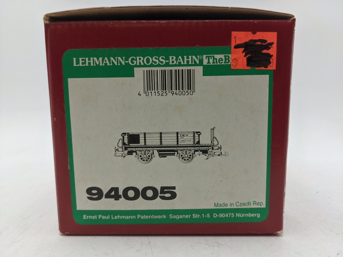 LGB 94005 G Scale DEV Low-Side Gondola NIB