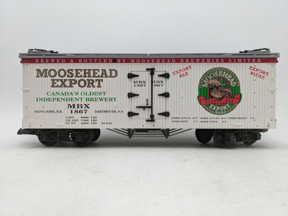 USA Trains 16263 G Moosehead Export Ale Refrigerator Car #1867 EX/Box