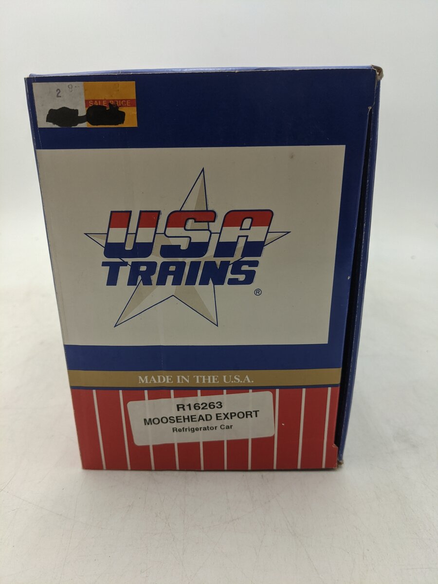 USA Trains 16263 G Moosehead Export Ale Refrigerator Car #1867 EX/Box