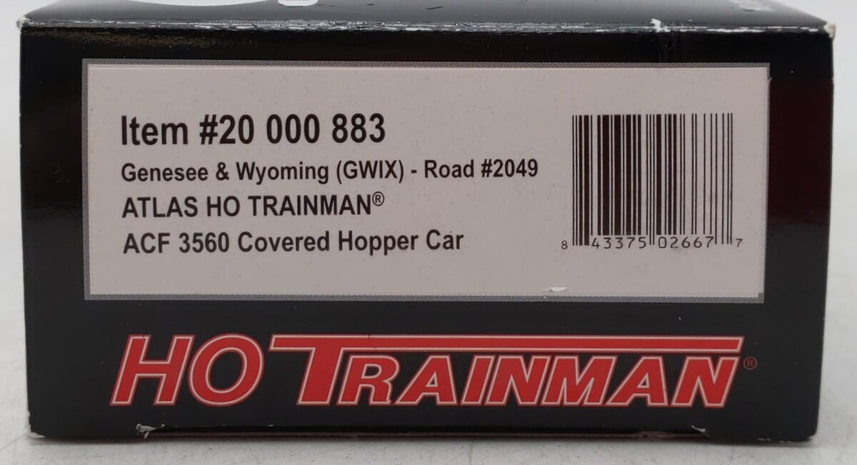 Atlas 20000883 HO GWIX ACF 3560 Covered Hopper Car #2049 LN/Box
