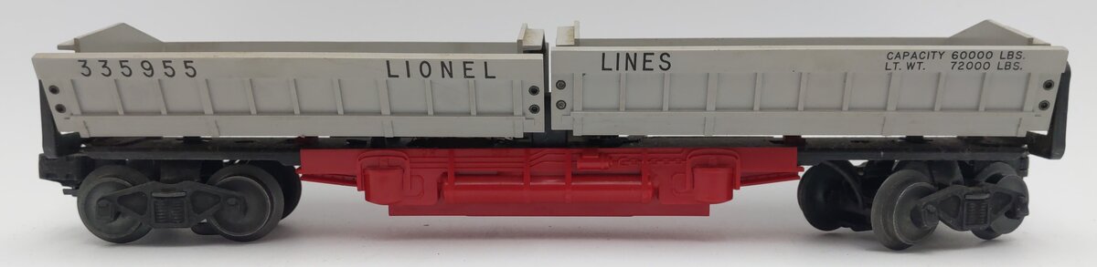 Lionel 3359 O Scale Vintage Operating Twin Bin Dump Car w/ Coal Load #335955 EX/Box