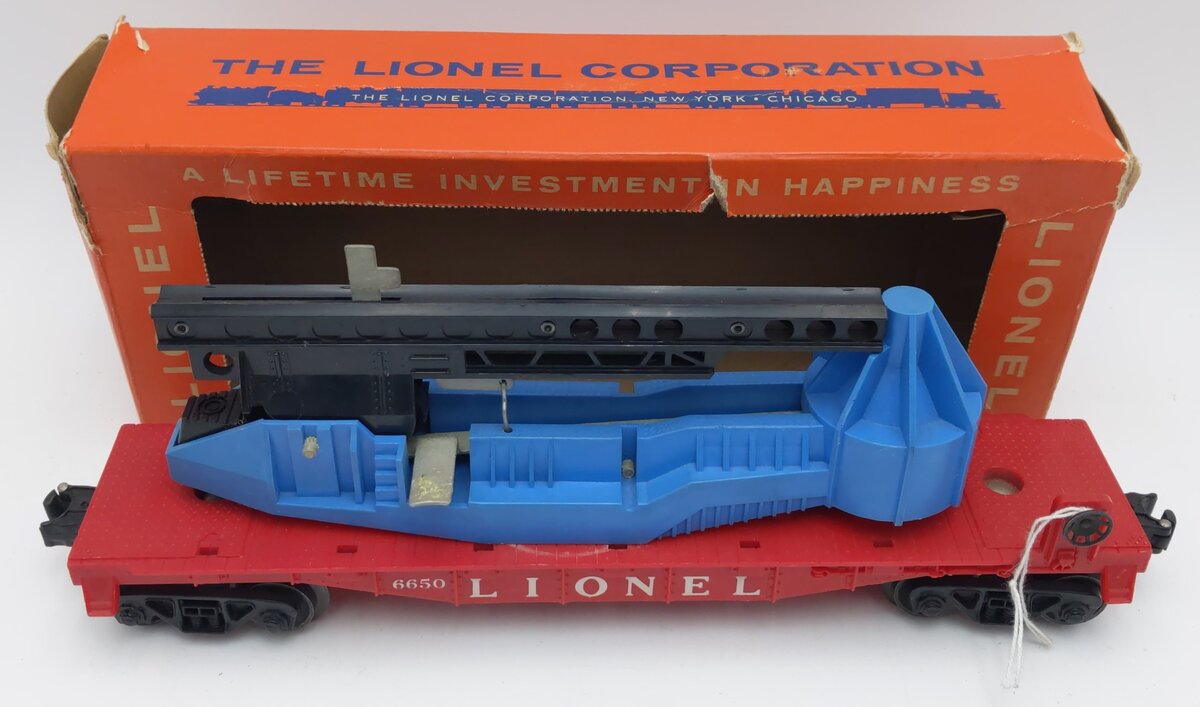 Lionel 6650 O Scale Vintage IRBM Rocket Launcher EX/Box
