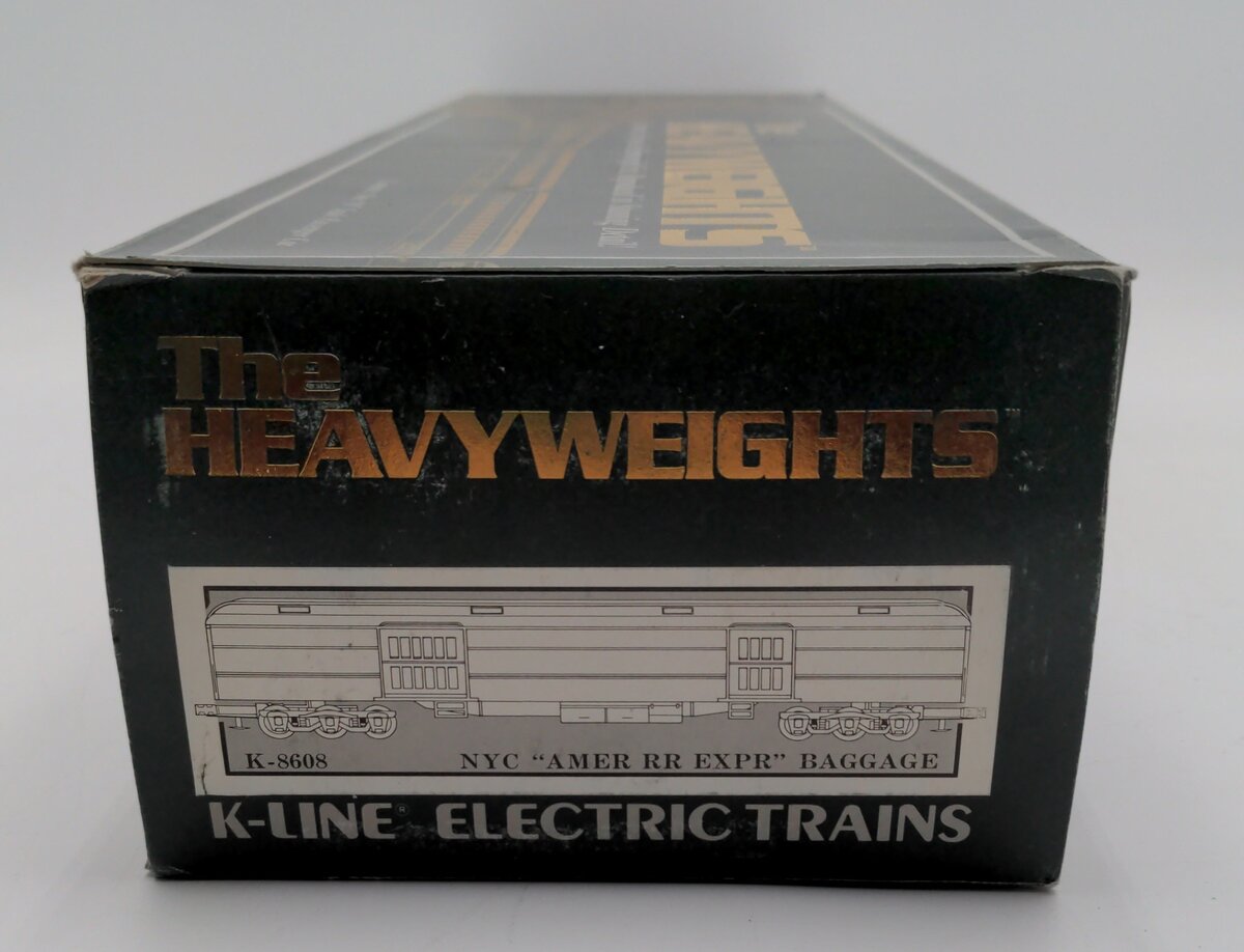 K-Line K8608 O NYC "American Railway Express" 18" Heavyweight Baggage Car #8608 EX/Box