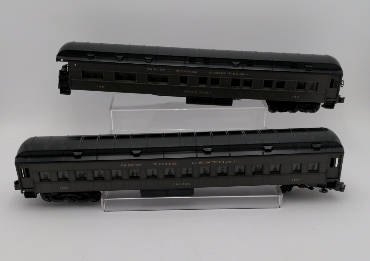 K-Line O Gauge New York Central Heavyweight Passenger Cars: 1186, 746 [2]