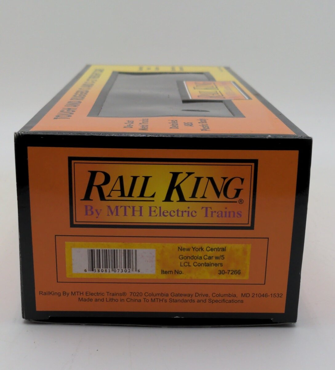 MTH 30-7266 NYC Gondola Car w/LCL Containers EX/Box