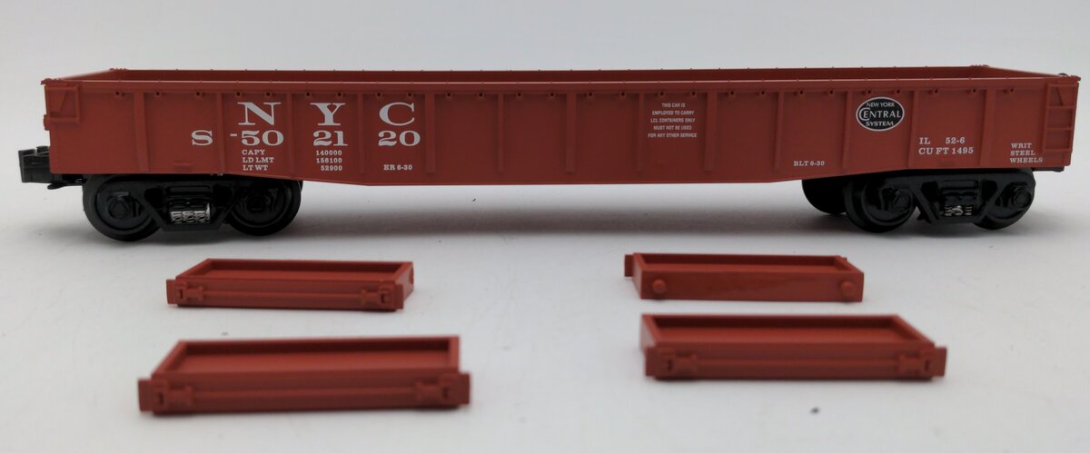 MTH 30-7266 NYC Gondola Car w/LCL Containers EX/Box