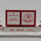 MTH 30-76685 O Christmas Flat Car with Lighted White Christmas Trees  LN/Box