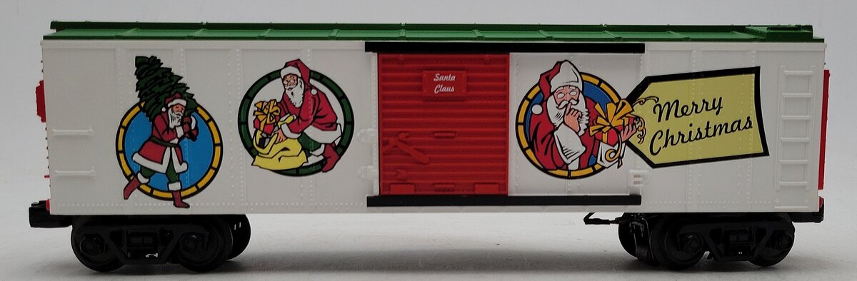 MTH 30-79189 O Gauge Christmas Operating Boxcar w/Signal Man LN/Box