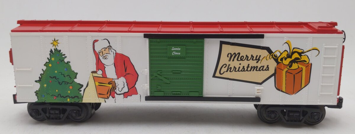 MTH 30-79281 Christmas Operating Box Car w/Signal Man LN/Box