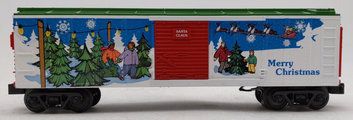 MTH 30-79312 Christmas Operating Box Car w/Signal Man LN/Box