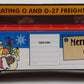 MTH 30-79336 O Christmas Operating Box Car w/Signal Man