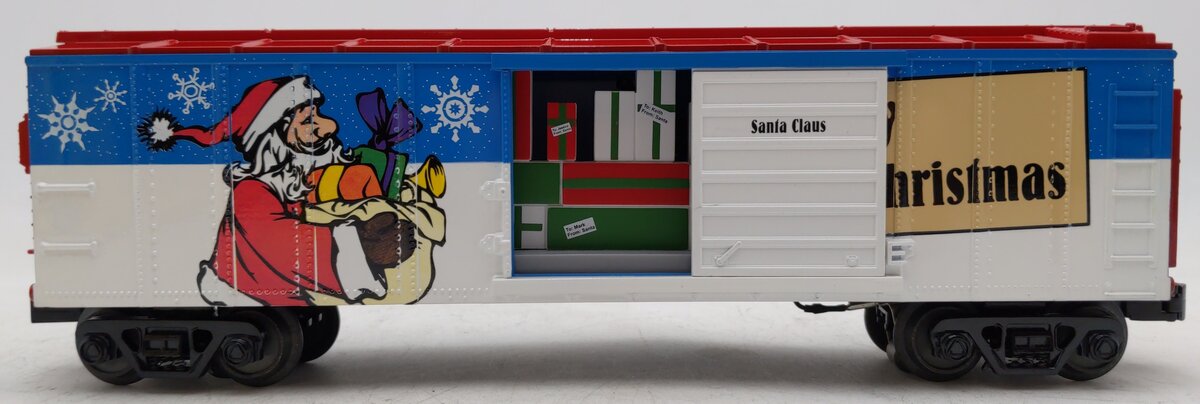 MTH 30-79336 O Christmas Operating Box Car w/Signal Man