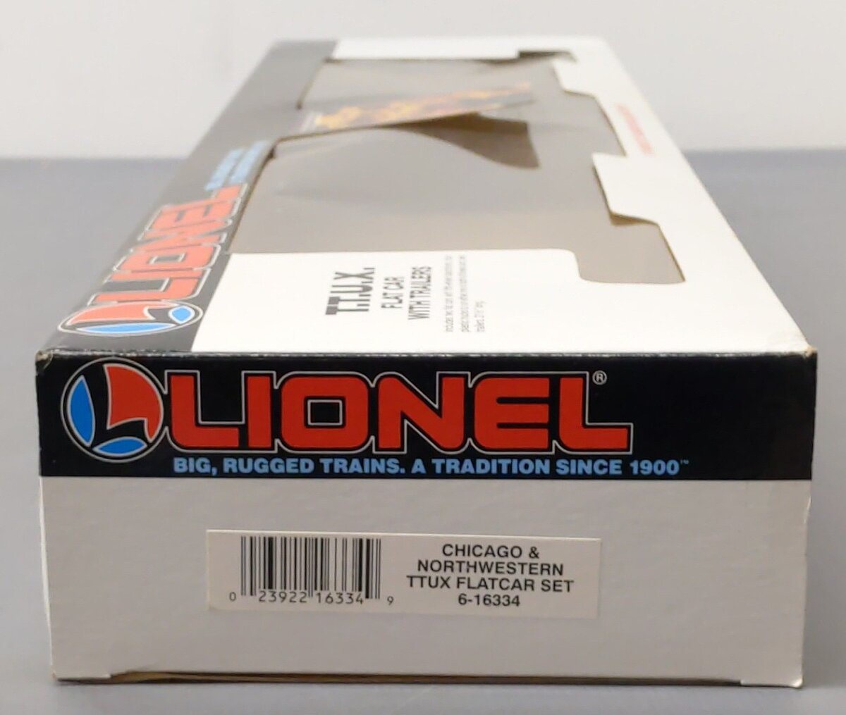 Lionel 6-16334 O Chicago & Northwestern TTUX Flat Cars with Trailers EX/Box