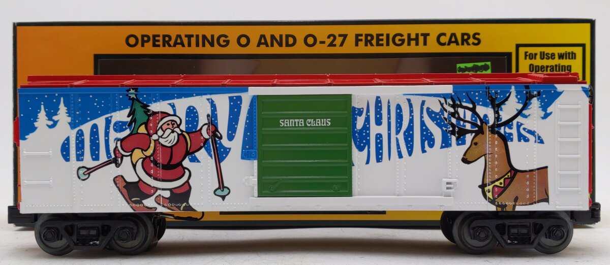 MTH 30-79430 O-27 Christmas Operating Boxcar w/Santa LN/Box