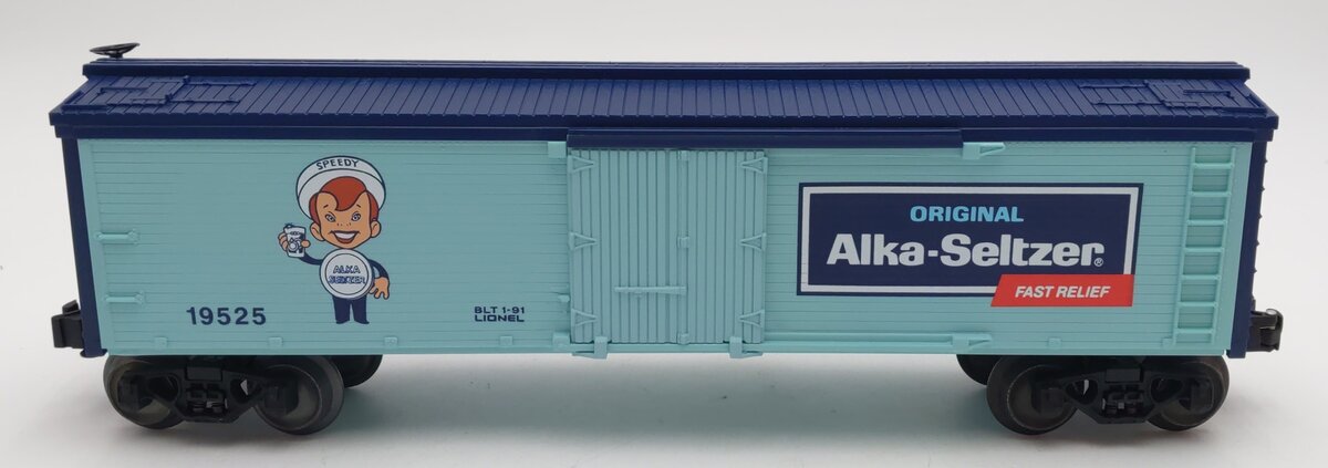 Lionel 6-19525 O Gauge Speedy Alka-Seltzer Billboard Reefer