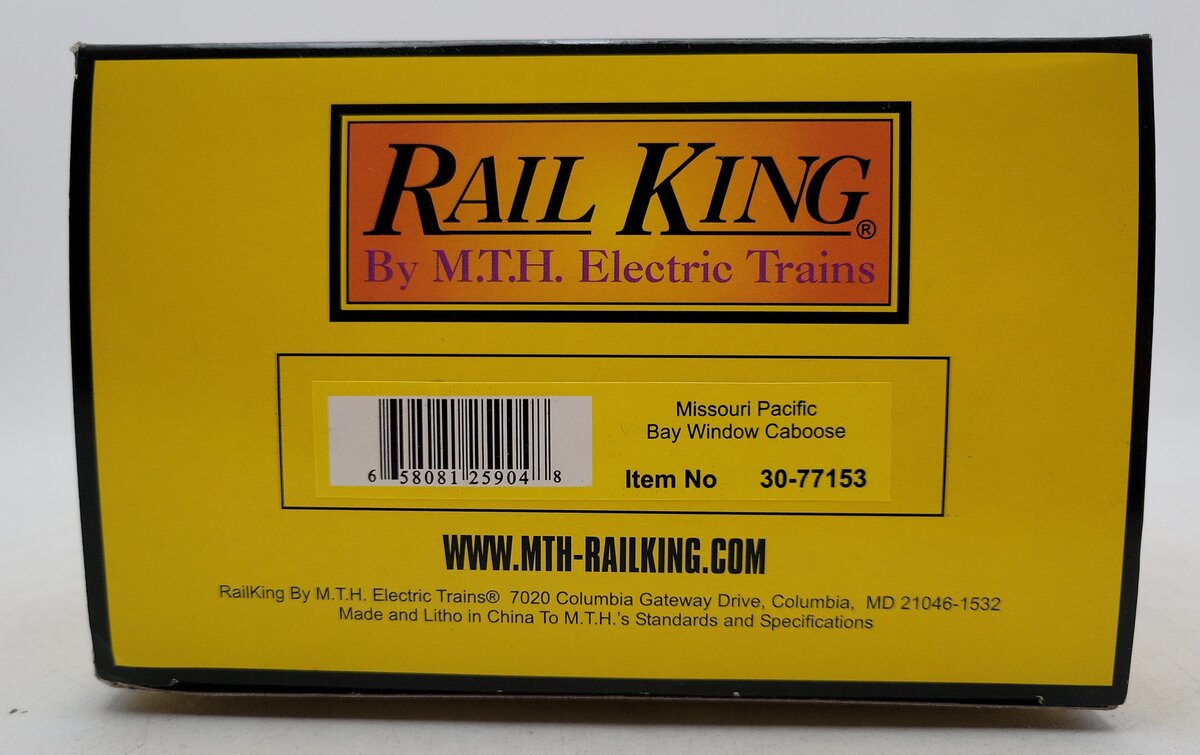 MTH 30-77153 O Gauge Missouri Pacific Bay Window Caboose LN/Box