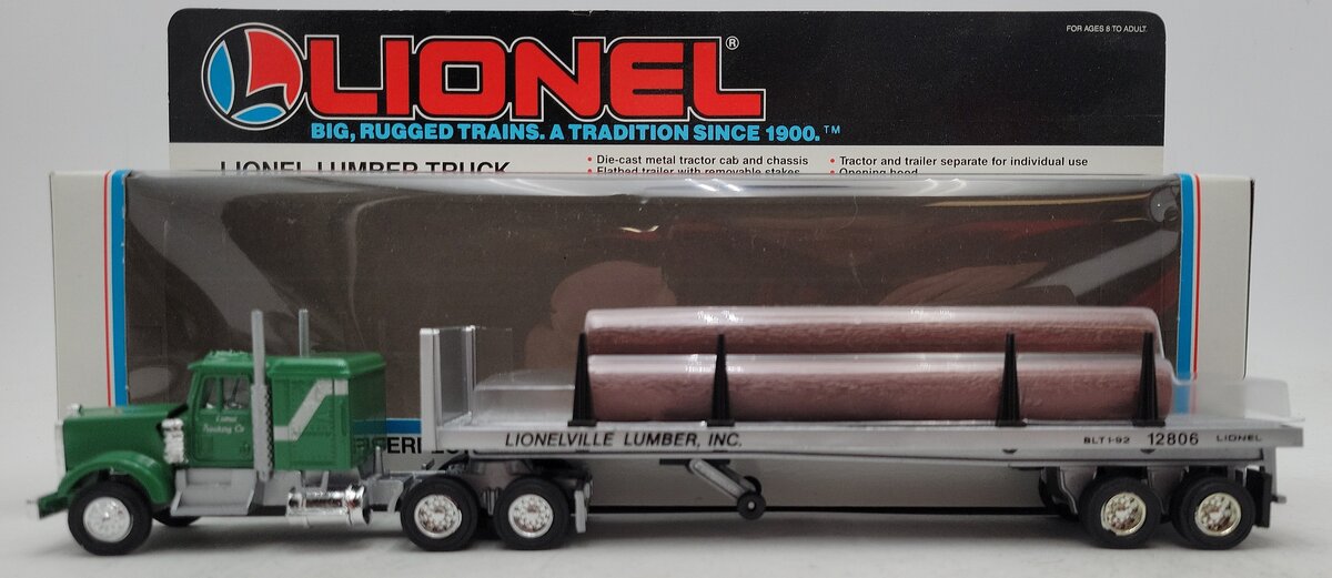 Lionel 6-12806 O Gauge Lionelville Lumber Inc Tractor Trailer Truck LN/Box
