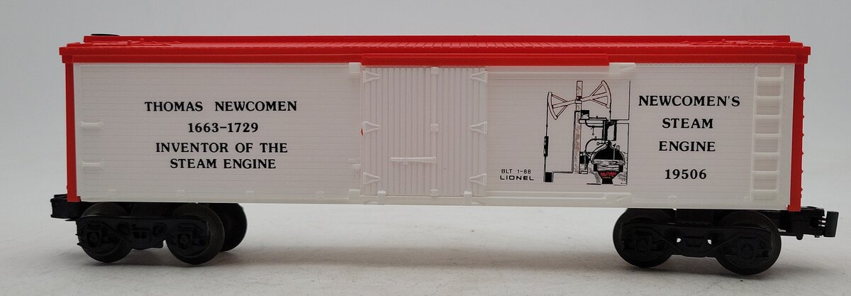 Lionel 6-19506 O Gauge Thomas Newcomen Famous Inventors Reefer LN/Box