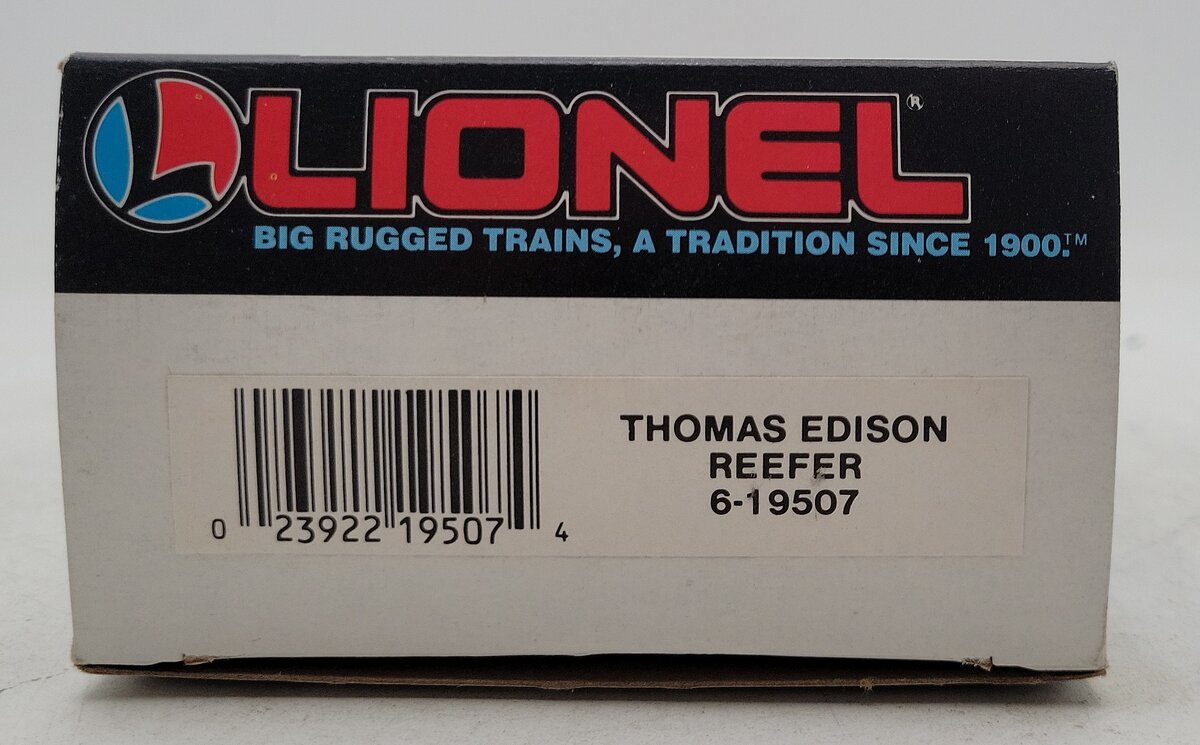 Lionel 6-19507 O Gauge Thomas Edison Famous Inventors Refrigerator Car LN/Box