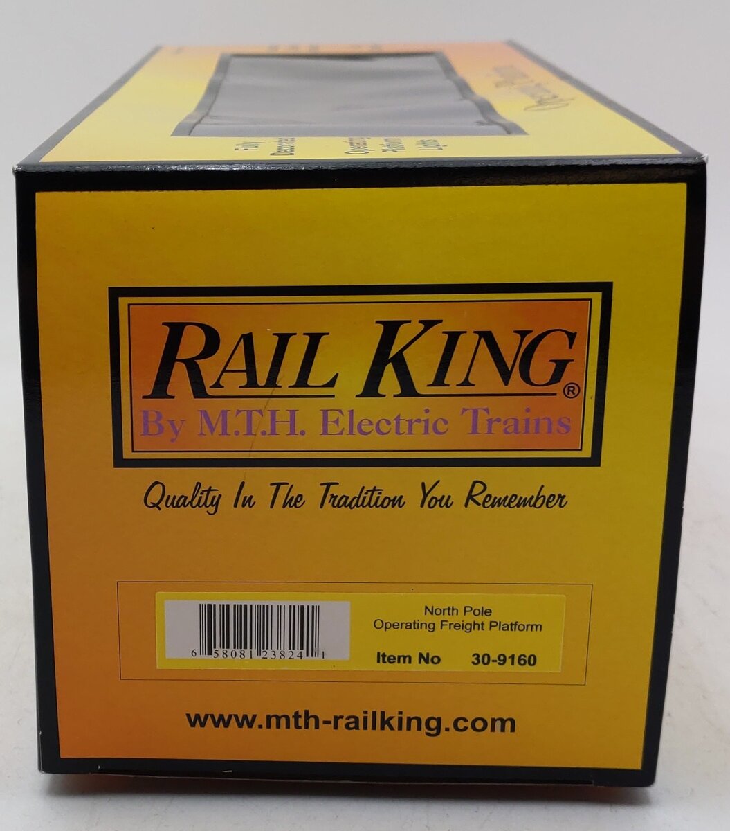 MTH 30-9160 North Pole Operating Freight Platform NIB