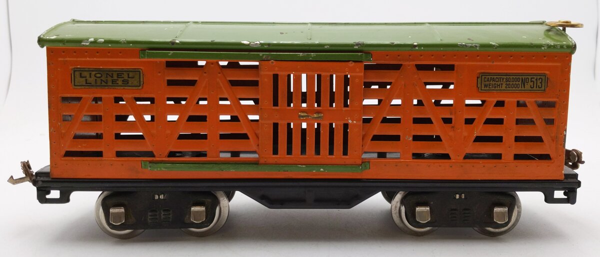 Lionel 513 Vintage Standard Gauge Lionel Lines Tinplate Cattle Car VG