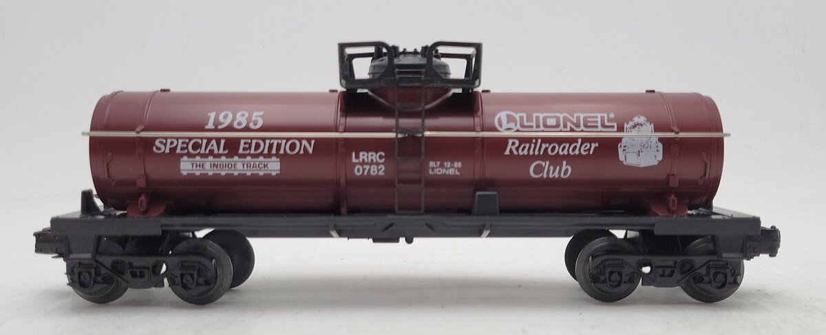 Lionel 6-0782 LRRC 1985 Special Edition O Gauge Single Dome Tank Car #0782 LN/Box