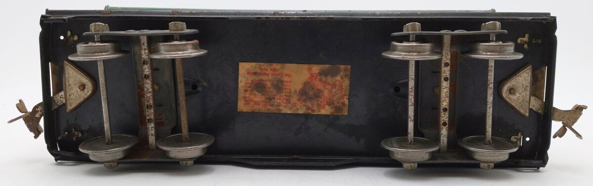 Lionel 514 Vintage Standard Gauge Tinplate Ivory/Peacock Refrigerator Car