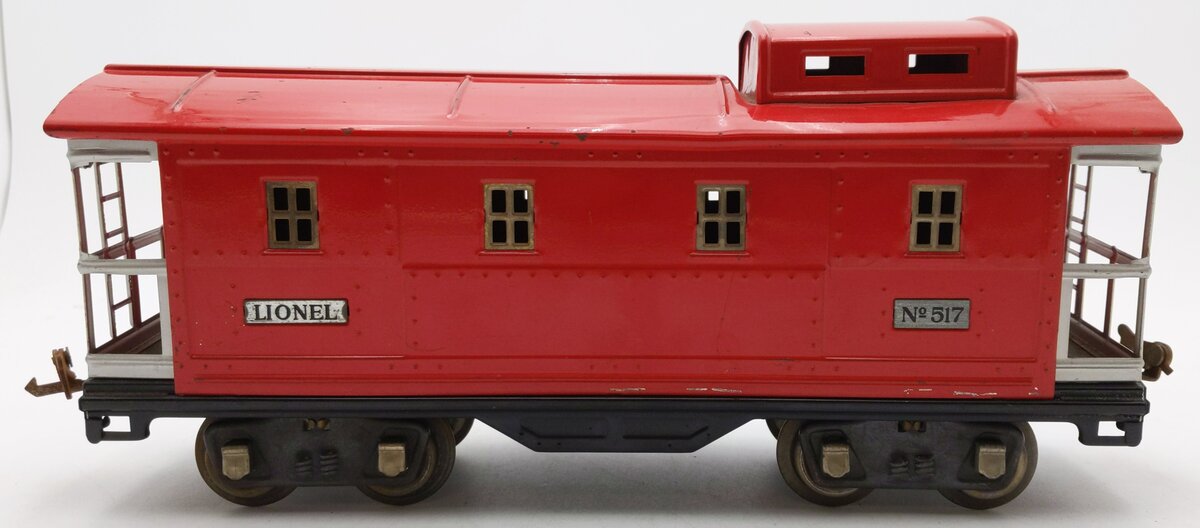 Lionel 517 Vintage Standard Gauge Tinplate Red Caboose