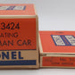 Lionel 3424 Vintage O Wabash Operating Brakeman Car w/Tell-Tale Signals EX/Box