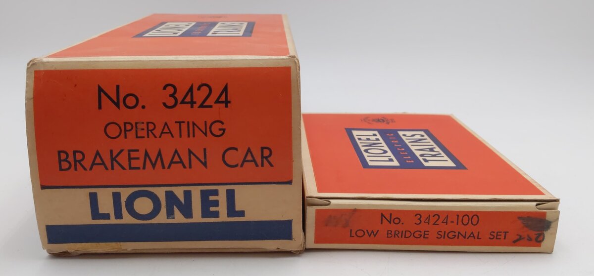 Lionel 3424 Vintage O Wabash Operating Brakeman Car w/Tell-Tale Signals EX/Box