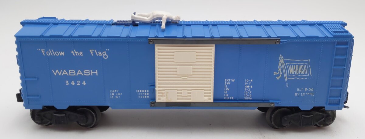 Lionel 3424 Vintage O Wabash Operating Brakeman Car w/Tell-Tale Signals EX/Box
