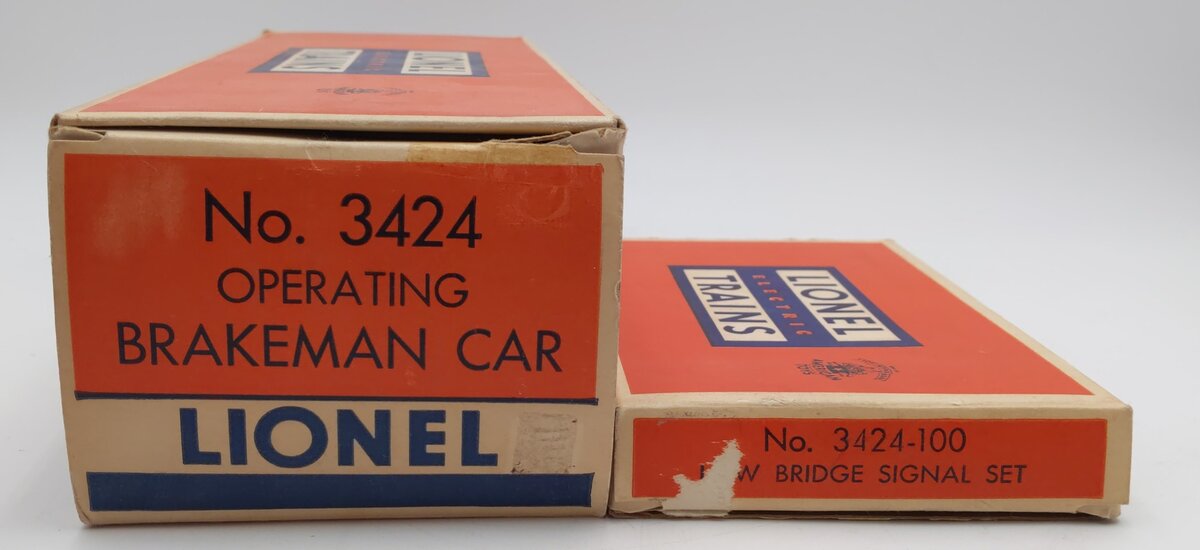 Lionel 3424 Vintage O Wabash Operating Brakeman Car w/Tell-Tale Signals EX/Box