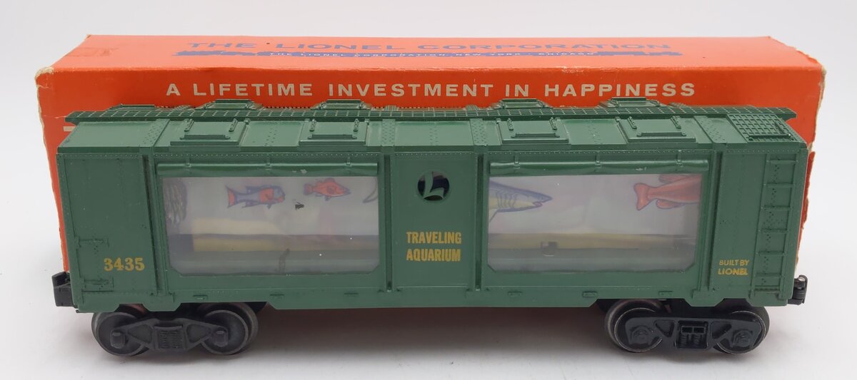 Lionel 3435 Vintage O Operating Traveling Aquarium Car EX/Box