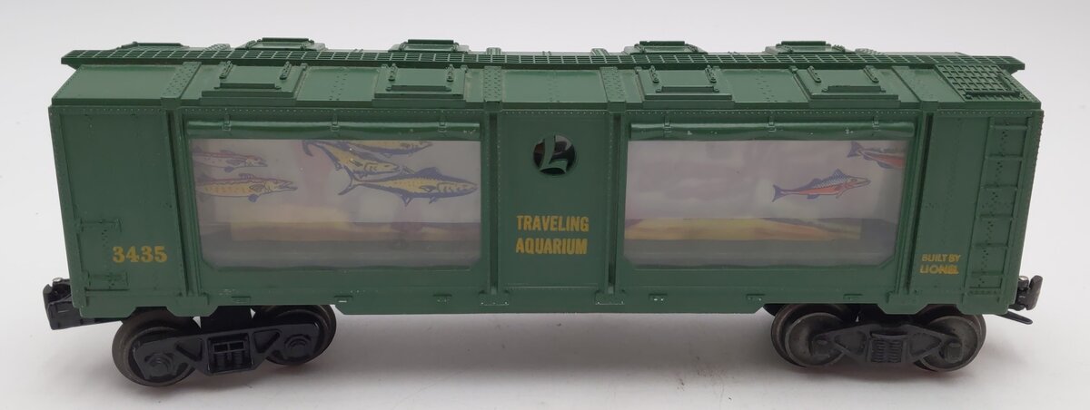 Lionel 3435 Vintage O Operating Traveling Aquarium Car EX/Box