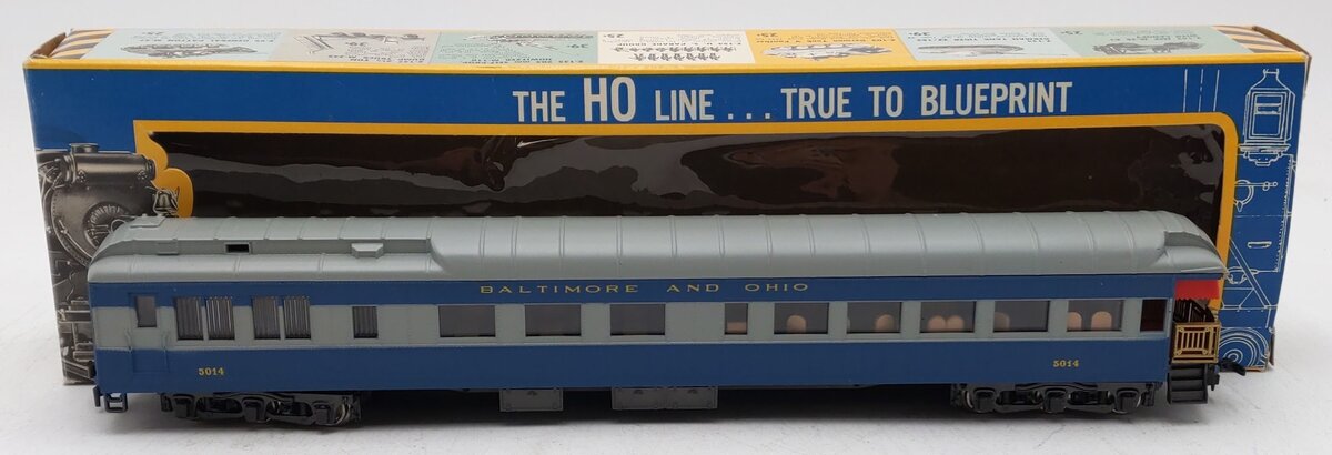 AHM 6311 HO Scale Baltimore & Ohio Observation Car #5014 EX/Box