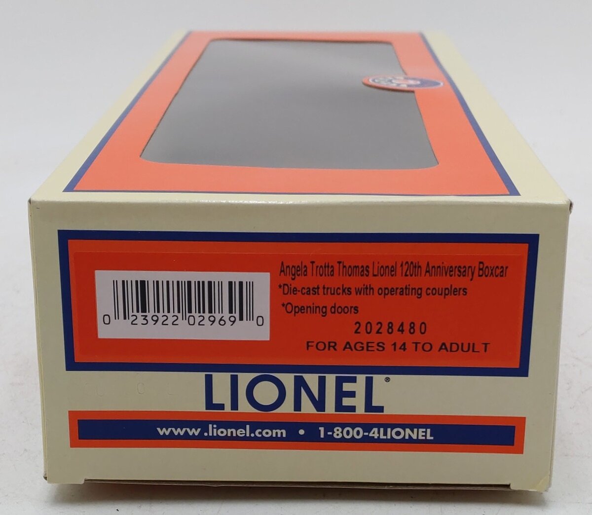Lionel 2028480 O Gauge Angela Trotta Thomas 120 Years Best of Lionel Boxcar LN/Box