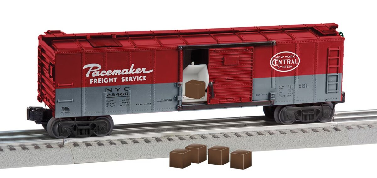 Lionel 2328480 O New York Central Pacemaker Merchandise Boxcar #28480