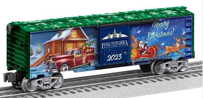 Lionel O Gauge 2023 Christmas Boxcar LN/Box