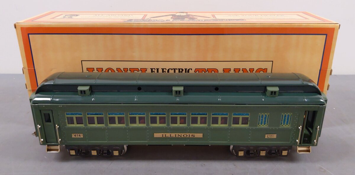 MTH 11-40011 Std. Gauge Illinois State Coach Car 2-Tone Green LN/Box