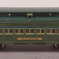 MTH 11-40011 Std. Gauge Illinois State Coach Car 2-Tone Green LN/Box