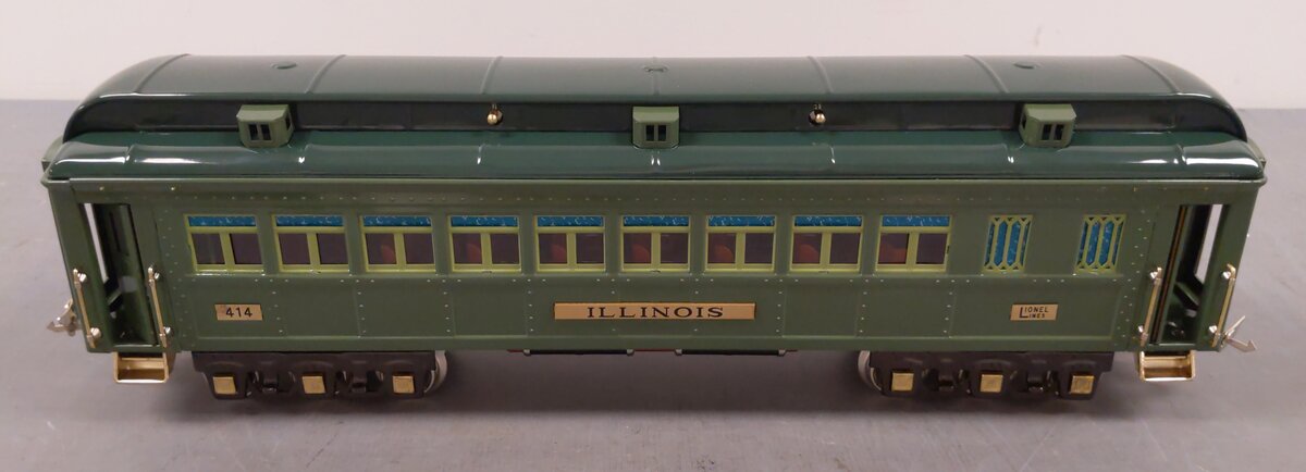 MTH 11-40011 Std. Gauge Illinois State Coach Car 2-Tone Green LN/Box