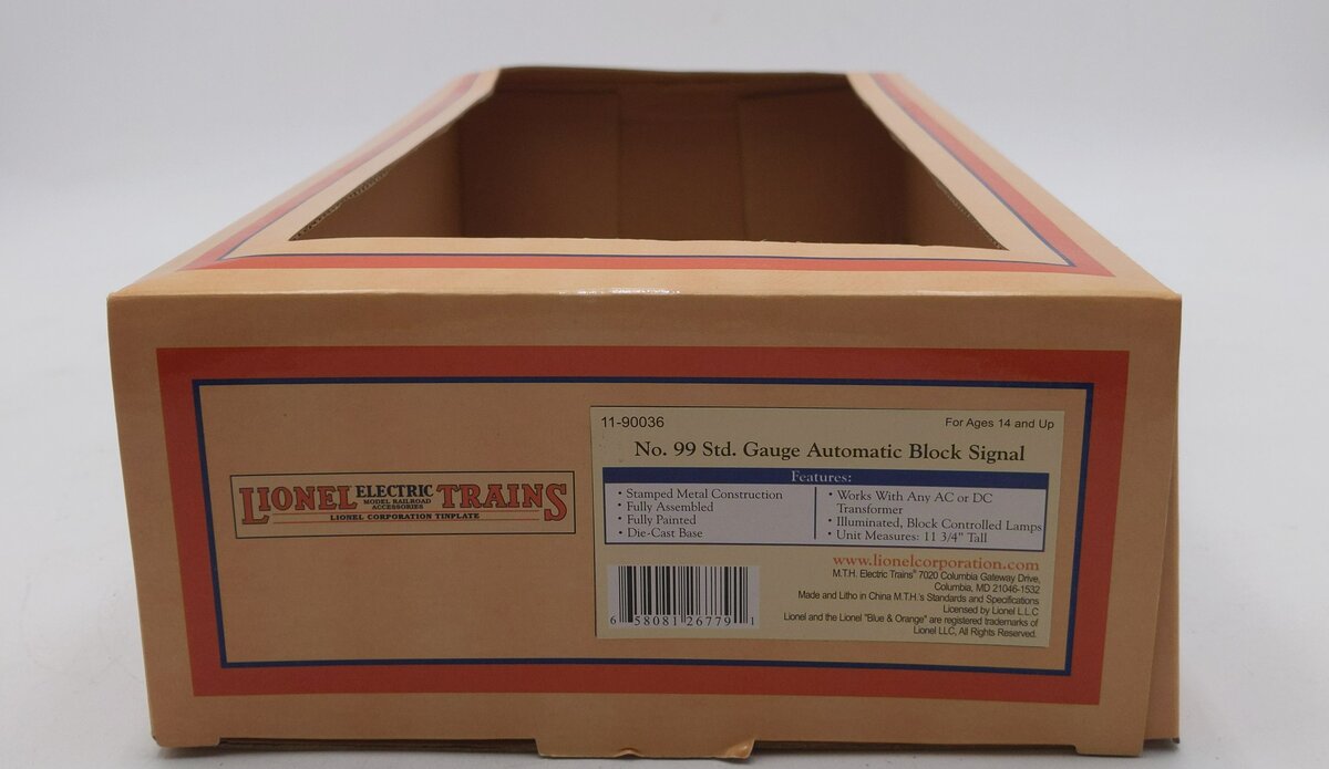 Lionel 11-90036 Standard Diecast Block Signal #99 NIB