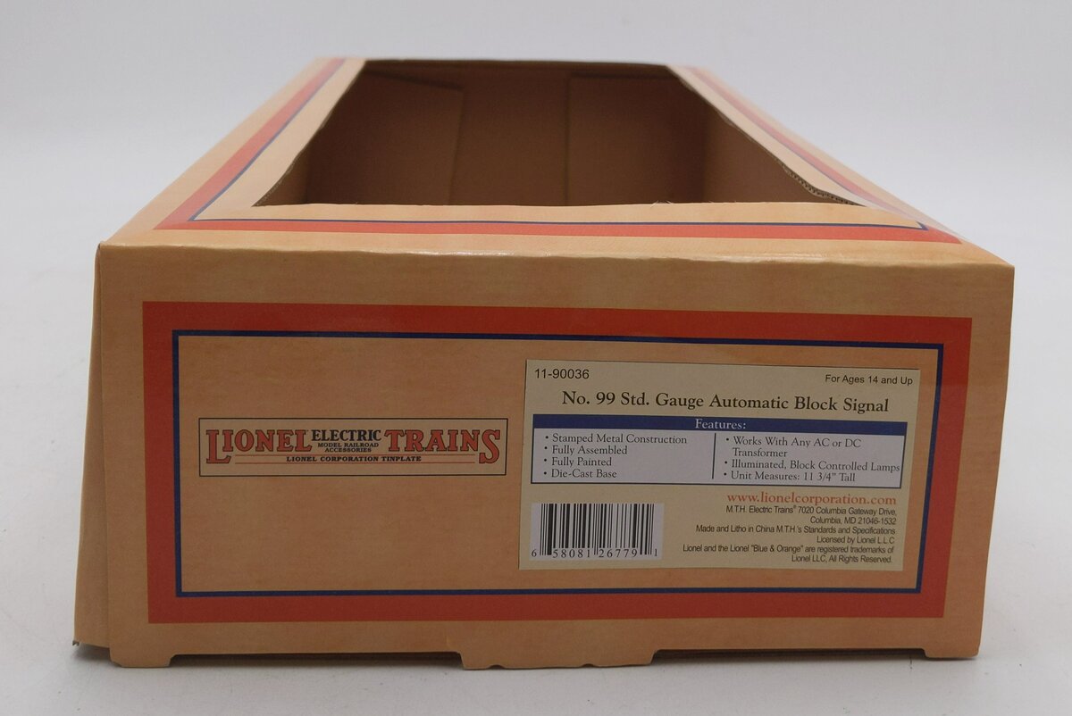Lionel 11-90036 Standard Diecast Block Signal #99 NIB